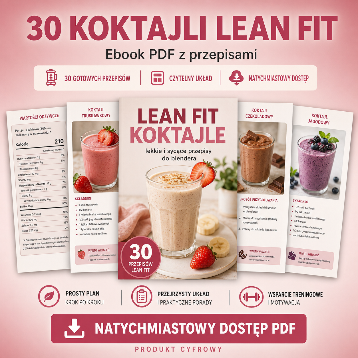 Bonus 30 koktajli Lean Fit