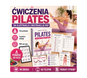 Ilustracje ćwiczeń Pilates 36 ćwiczeń i instrukcje PDF