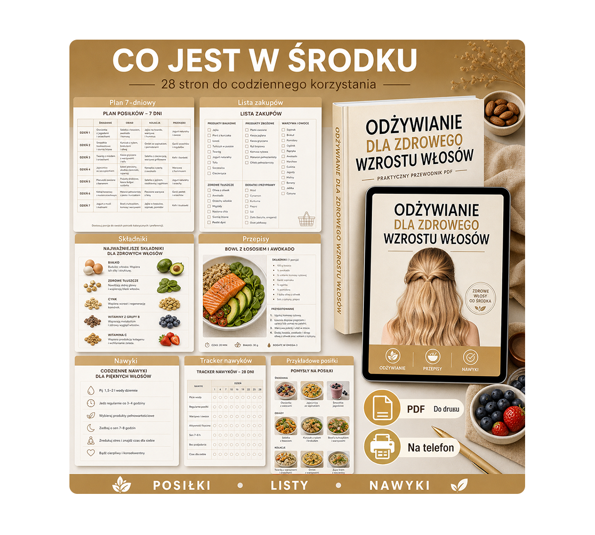 Podgląd zawartości PDF odżywianie dla zdrowego wzrostu włosów