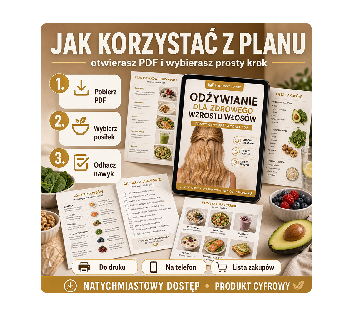 Jak korzystać z planu PDF na telefonie i w druku