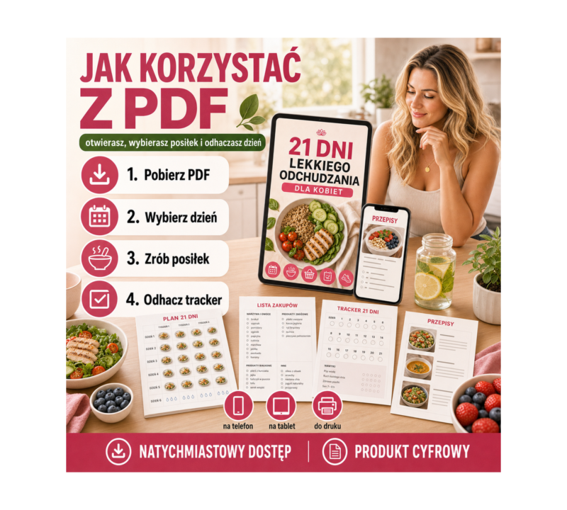 21 dni lekkiego odchudzania - jak korzystac z pdf