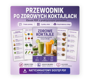 Przewodnik po zdrowych koktajlach - okładka PDF