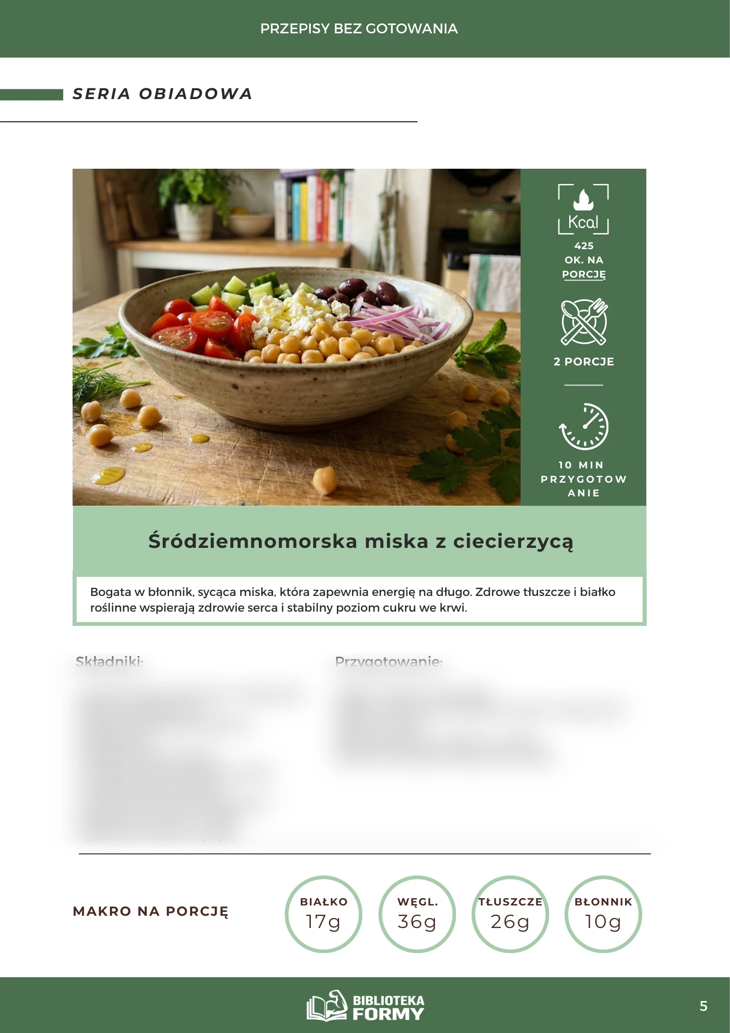 Śródziemnomorska miska z ciecierzycą (425 kcal) – podgląd strony e-booka