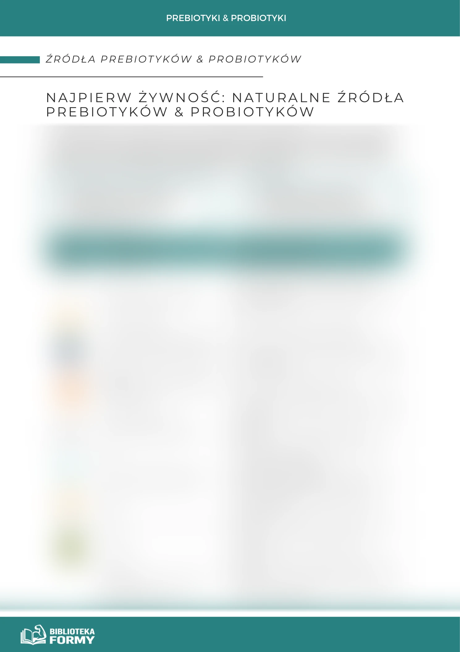 Naturalne źródła: prebiotyki i probiotyki w diecie – podgląd