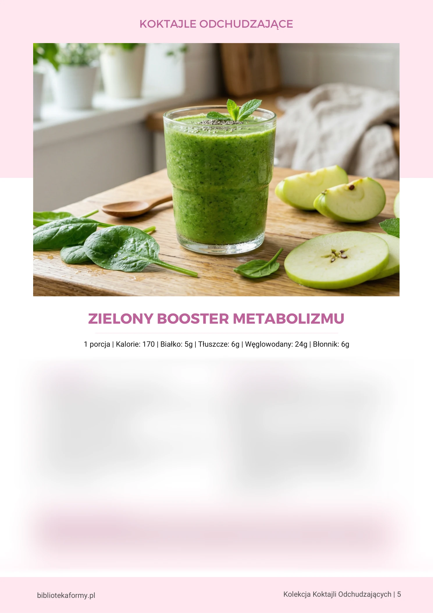 Zielony Booster Metabolizmu (Str. 5) – podgląd