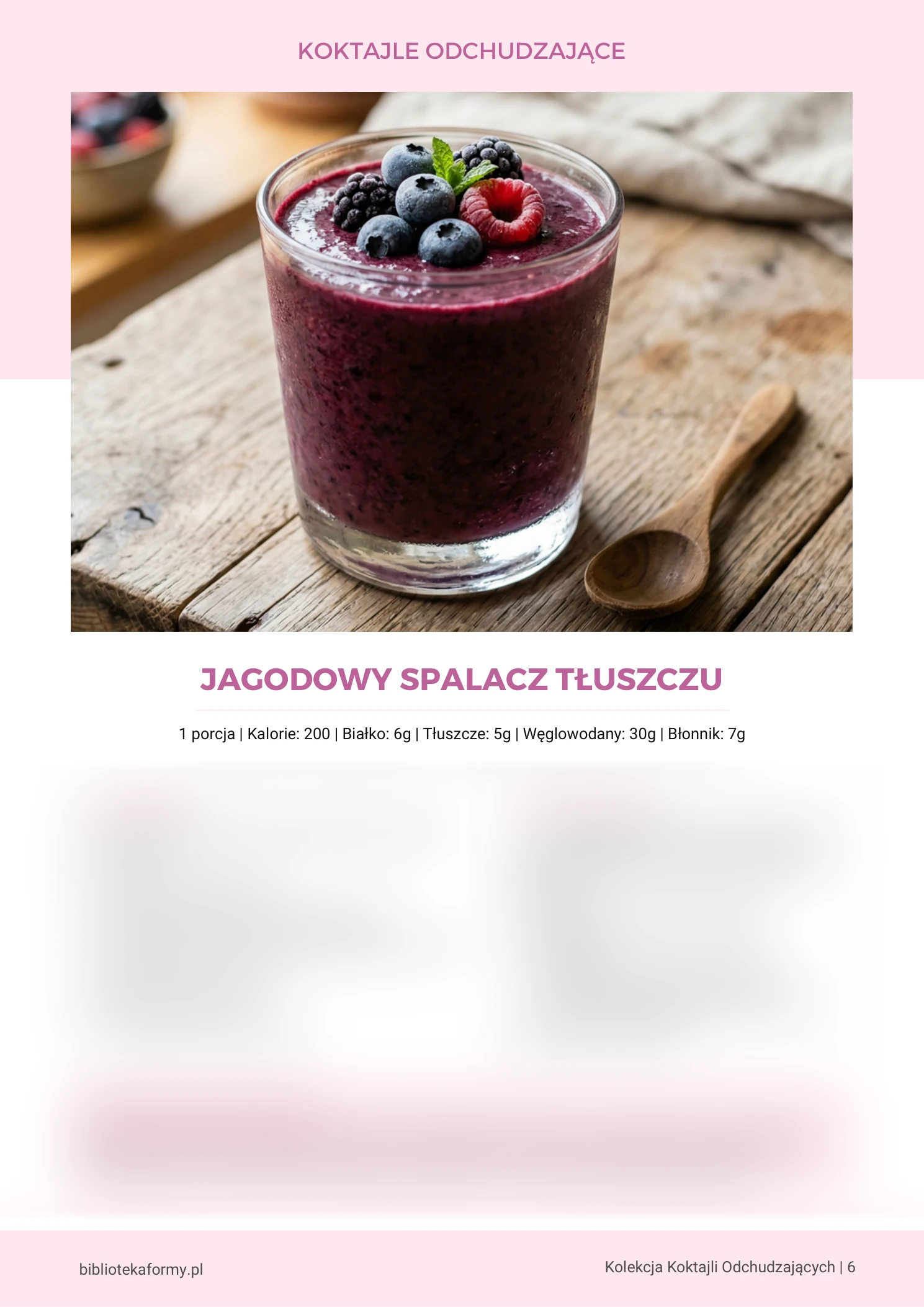 Jagodowy Spalacz Tłuszczu (Str. 6) – podgląd