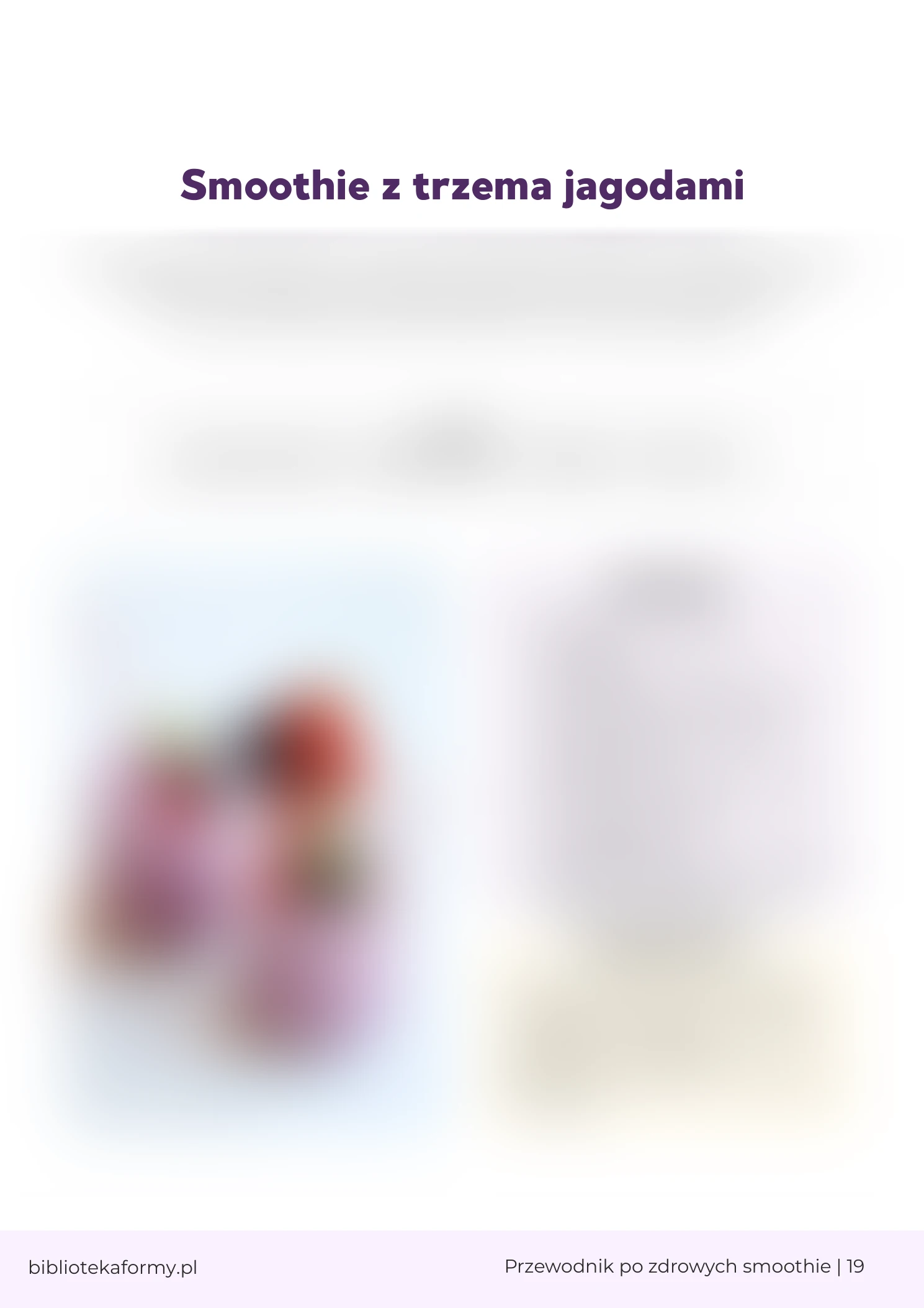 Smoothie z trzema jagodami – antyoksydanty i regeneracja (Str. 18) – podgląd