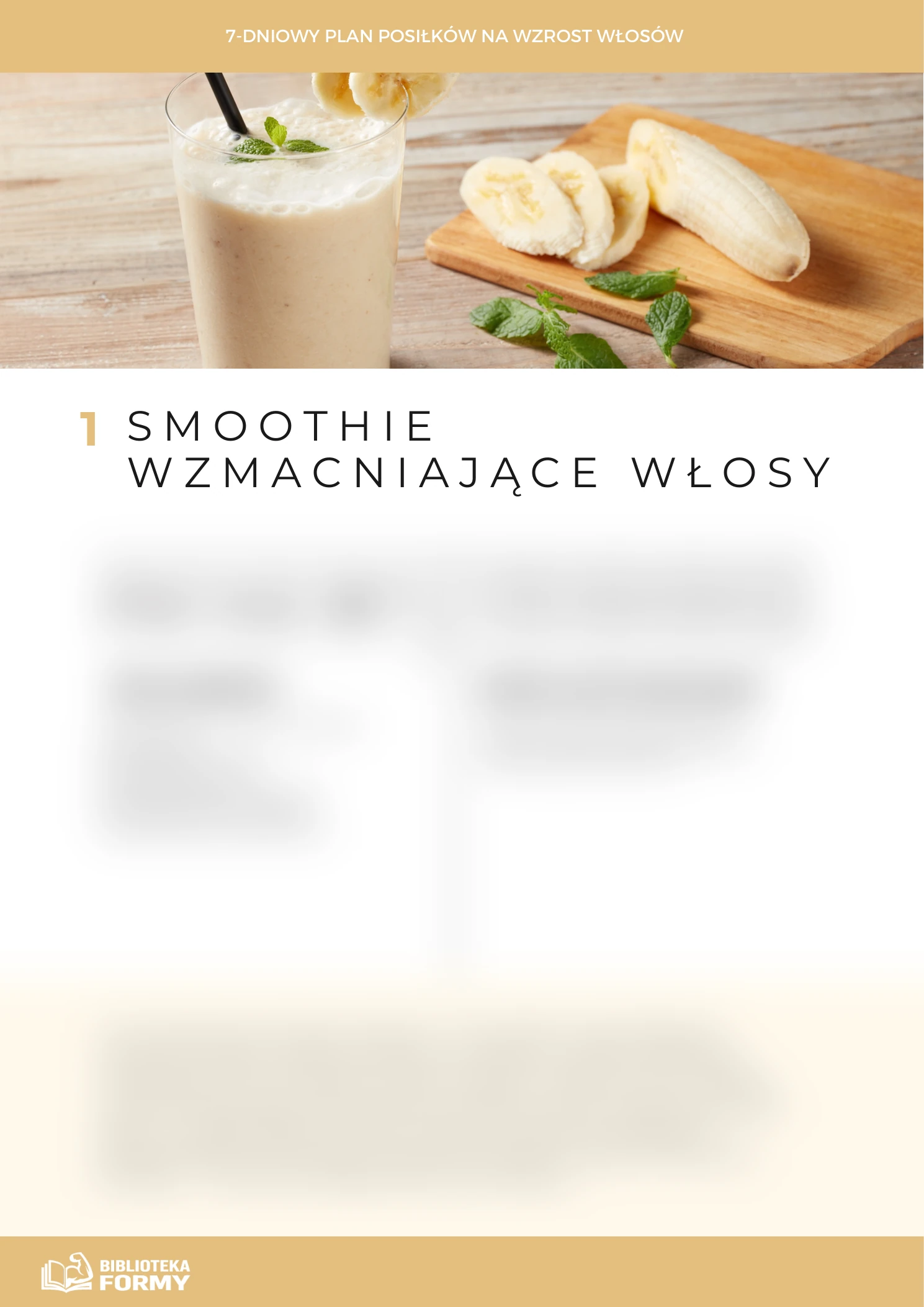 Smoothie wzmacniające włosy (Biotyna & Antyoksydanty) – podgląd
