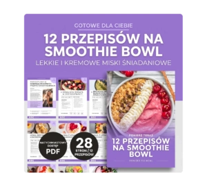 12 przepisów na Smoothie Bowl - e-book PDF podgląd 3D okładki