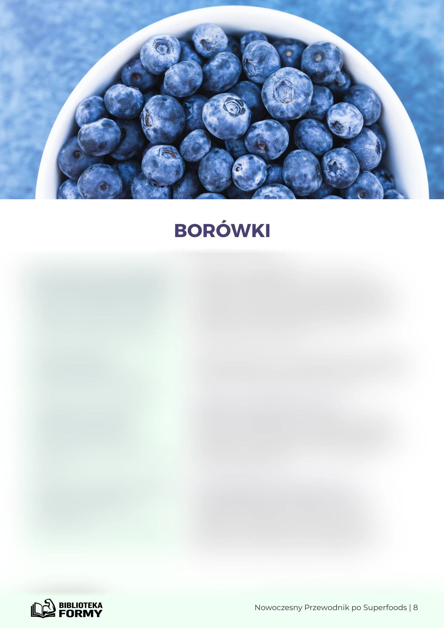 Borówki – właściwości i dawkowanie – podgląd