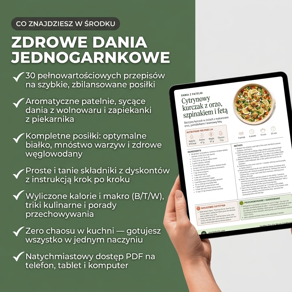 Zawartość publikacji: Zdrowe dania jednogarnkowe