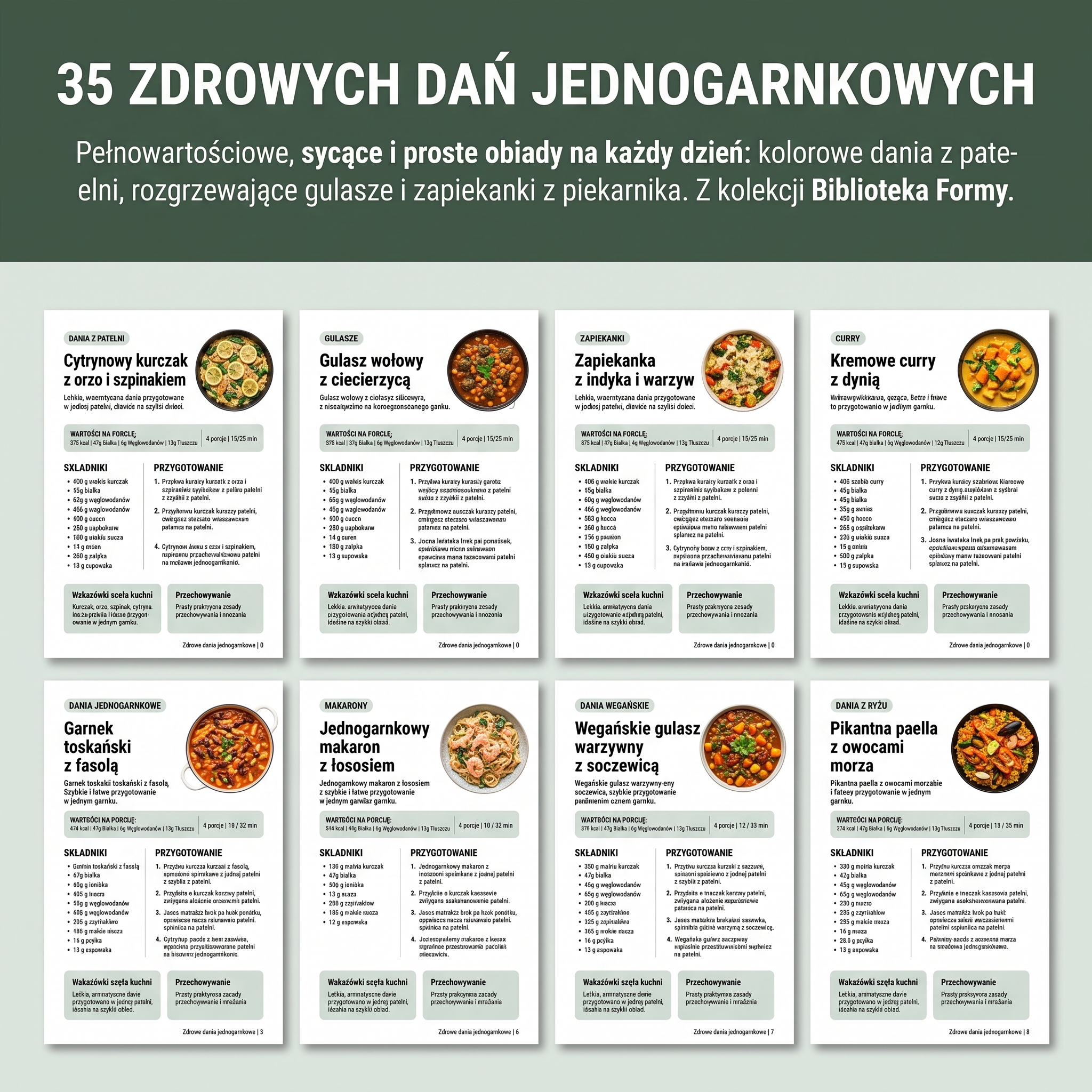 Kompletna kolekcja dań