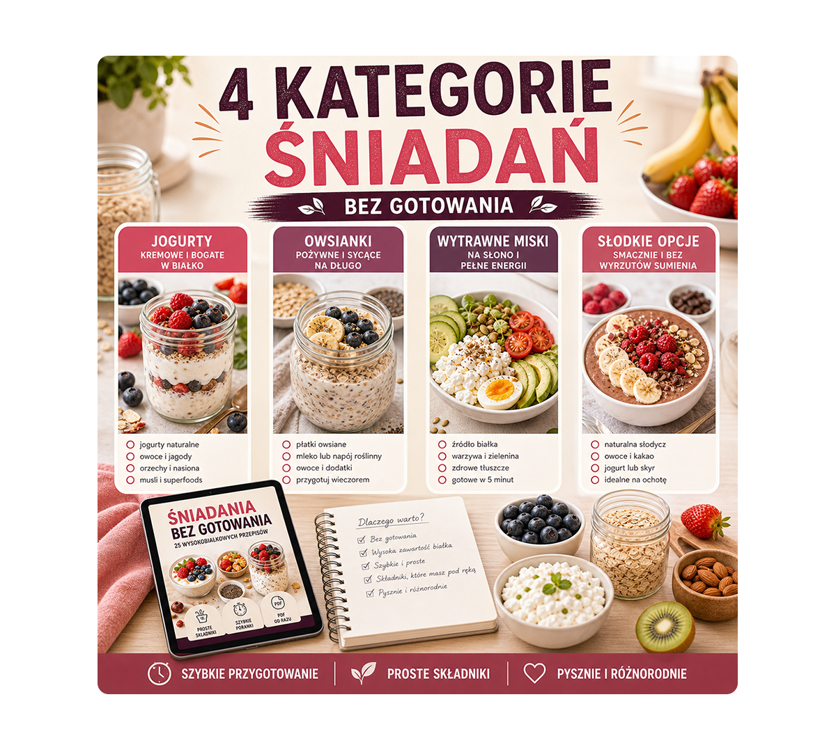 Kategorie śniadań bez gotowania w PDF