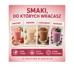 Owocowe, kremowe, czekoladowe i jagodowe koktajle Lean Fit