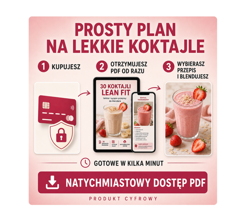 Jak otrzymać ebook Lean Fit i przygotować koktajl