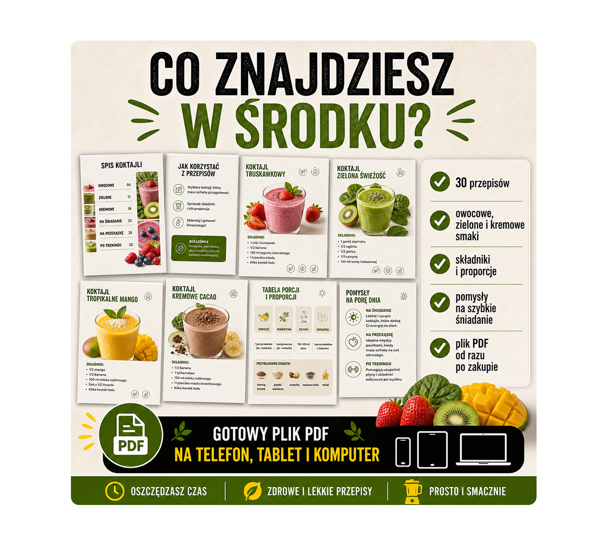 Podgląd zawartości PDF 30 koktajli odchudzających