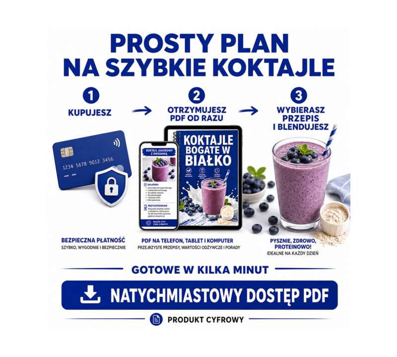 Jak otrzymać PDF i przygotować koktajl białkowy
