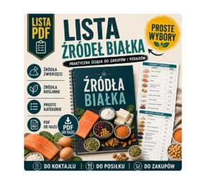 Lista źródeł białka - praktyczna ściąga PDF