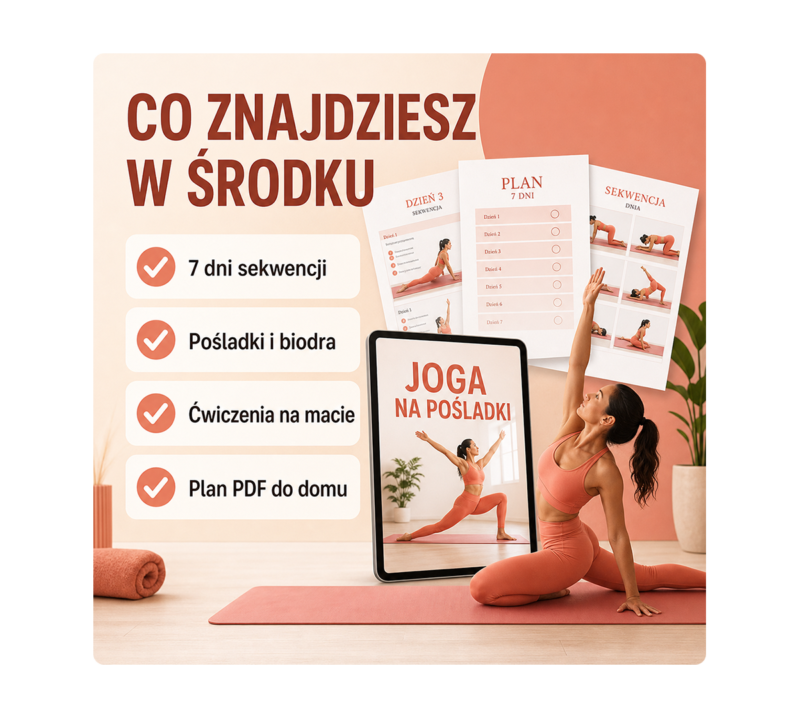 Joga na pośladki - 7-dniowy plan treningowy PDF