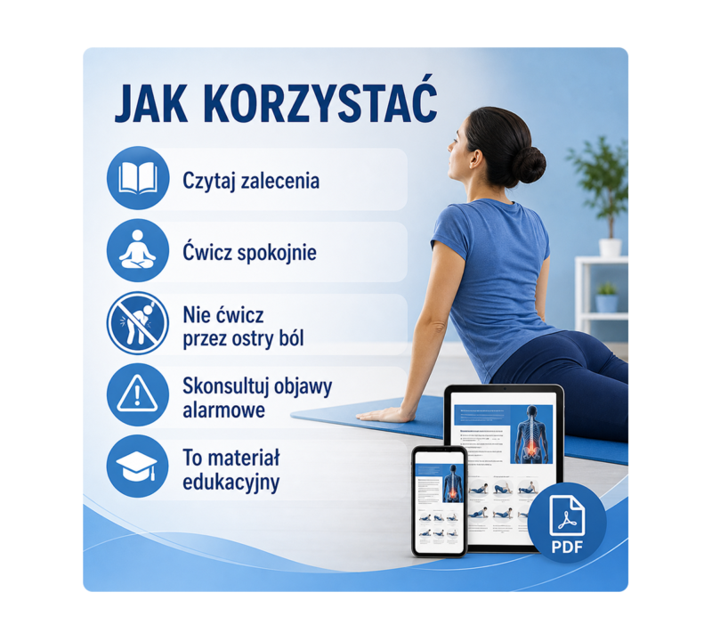 Poradnik łagodzenia bólu dolnego odcinka kręgosłupa - PDF