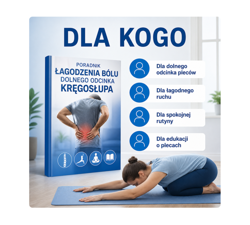 Poradnik łagodzenia bólu dolnego odcinka kręgosłupa - PDF