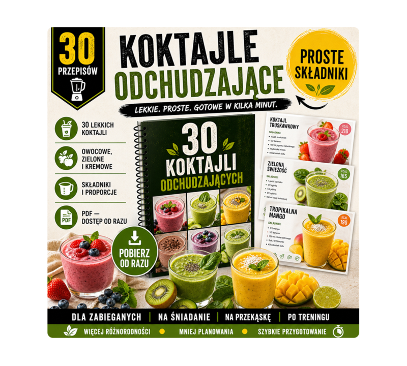 Zestaw Koktajli i Białka 6 w 1 - Koktajle odchudzające