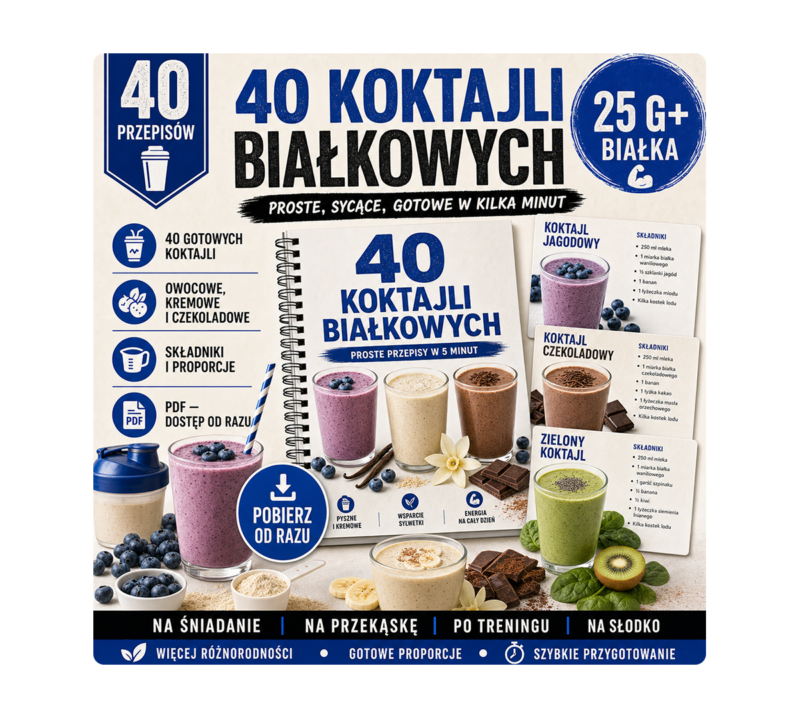 Zestaw Koktajli i Białka 6 w 1 - Koktajle białkowe